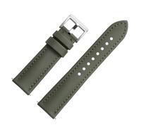 JUNGLEHE Nylon watch band for men and women,Quick release Nylon watch strap with Silver Buckle,Green/Green 22mm watch band