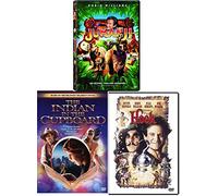 Jungles Indians Neverland Triple Magical Adventure Hook + Indian in the Cupboard & Jumanji 3 DVD Family Fun Movie Bundle