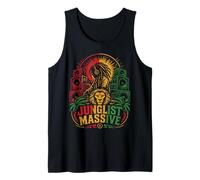 Junglist Massive Lion DJ Jungle Rasta Drum Bass Tank Top
