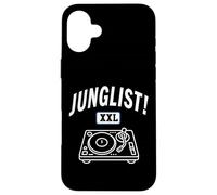 Junglist Music Drum And Bass Dance Rave Jungle DJ Turntable Case for iPhone 16 Plus