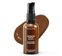 JUNGLÜCK Tinted Serum Face - Vegan | Nourishing foundation with hyaluronic acid | Face serum for a natural no-make-up look with light coverage for an even complexion - Dark