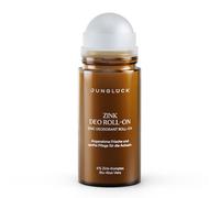 JUNGLÜCK Zinc Deo Roll-On | Nourishing deodorant roller without aluminium & alcohol for sensitive armpits inhibits odour formation thanks to antimicrobial and odour-absorbing with orange fragrance