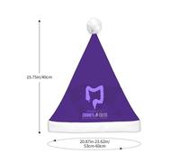 JunHeArt Crohn'S & Colitis Awareness Month Santa Hat Adult Christmas Hat For Women Men New Year Festive Xmas Christmas Party Supplies