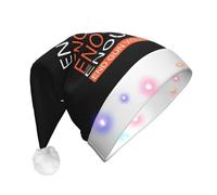 JunHeArt Enough Wear Orange End Gun Violence Santa Hat Adult Christmas Hat For Women Men New Year Festive Xmas Christmas Party Supplies