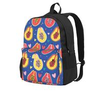 JunHeArt Fruit Of Papaya Pattern Backpack For Women Men Adjustable Casual Daypack Work Business Hiking Travel Bags