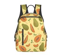 JunHeArt Fruit of Papaya Pattern Backpack Lightweight Daypack Laptop Backpack Hiking Gym Travel Bags for Women Men
