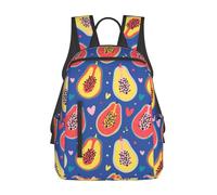 JunHeArt Fruit of Papaya Pattern Backpack Lightweight Daypack Laptop Backpack Hiking Gym Travel Bags for Women Men