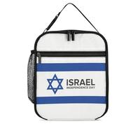 JunHeArt Happy Israel Independence Day Lunch Bag for Women Men Cute Insulated Lunch Tote for Work Picnic Travel