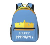 JunHeArt Happy Three Kings Day Epiphany Day Backpacks For Men Women Lightweight Bookbag Daypack For Work Hiking Gym Travel