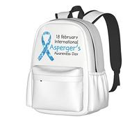 JunHeArt International Asperger'S Day Backpack Casual Daypack 17 Inch Laptop Backpack For Women Men Travel Business Work