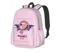 JunHeArt International Women'S Day Backpack Casual Daypack 17 Inch Laptop Backpack For Women Men Travel Business Work