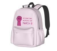 JunHeArt International Women'S Day Backpack Casual Daypack 17 Inch Laptop Backpack For Women Men Travel Business Work