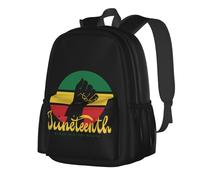 JunHeArt Juneteenth African American Freedom Black History June 19 Backpack Casual Daypack 17 Inch Laptop Backpack For Women Men Travel Business Work