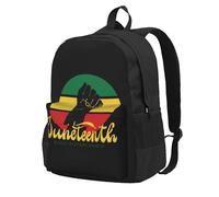 JunHeArt Juneteenth African American Freedom Black History June 19 Backpack For Women Men Adjustable Casual Daypack Work Business Hiking Travel Bags