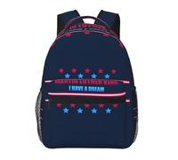 JunHeArt Martin Luther King Day Backpacks For Men Women Lightweight Bookbag Daypack For Work Hiking Gym Travel