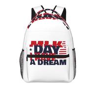 JunHeArt Martin Luther King Day Backpacks For Men Women Lightweight Bookbag Daypack For Work Hiking Gym Travel