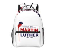 JunHeArt Martin Luther King Day Backpacks For Men Women Lightweight Bookbag Daypack For Work Hiking Gym Travel