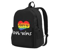 JunHeArt Rainbow Gay Pride Lgbtq Backpack For Women Men Adjustable Casual Daypack Work Business Hiking Travel Bags