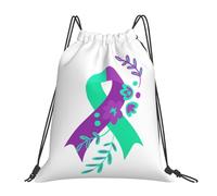 JunHeArt Suicide Prevention Awareness Month Drawstring Bag Backpack String Sackpack Waterproof Swim Sports Yoga Gym Bag for Women Men