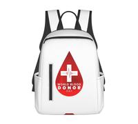 JunHeArt World Blood Donor Day Backpack Lightweight Daypack Laptop Backpack Hiking Gym Travel Bags for Women Men