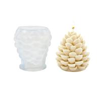 Junhui Pine Cone Candle Moulds Christmas, Christmas Silicone Candle Moulds, 3D Silicone Mould Candle Casting Moulds for DIY Scented Candle, Christmas Decoration