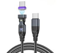 Junichi 240W Magnetic Charging Cable USB-C to USB-C 1.8M, 16Pin Magnetic USB Type-C Charging Cable Fast Charging and Data Transfer Type-C Magnetic Cable for USB-C Smartphones, Laptops, Tablets