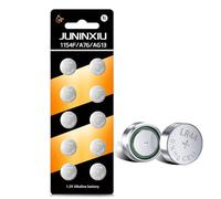 JUNINXIU L1154f Battery AG13 Battery LR44 Batteries L1154 SR44 A76 Button L1154h Button Batteries Alkaline Coin Cell (10 Count)