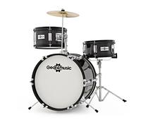 Junior 3 Piece Drum Kit by Gear4music Black