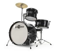 Junior 3 Piece Drum Kit by Gear4music Black