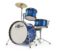 Junior 3 Piece Drum Kit by Gear4music Blue