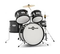 Junior 5 Piece Drum Kit by Gear4music Black - Nearly New