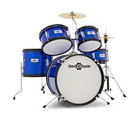 Junior 5 Piece Drum Kit by Gear4music Blue