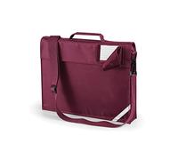 JUNIOR BOOK BAG SCHOOL BAG WITH STRAP - 5 COLOURS (BURGUNDY)