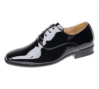 Junior Boys Smart Wedding Shoes/Ballroom/Formal. Patent Finish, Black, 4 UK