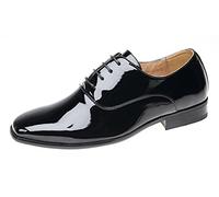 Junior Boys Smart Wedding Shoes/Ballroom/Formal. Patent Finish, Black, 5.5 UK