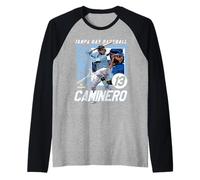 Junior Caminero | Tampa Bay MLB Baseball Player | MLBJCA203M Raglan Baseball Tee