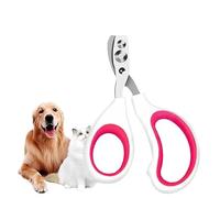 Junior cat nail clipper - with safety positioning double circular hole anti bleeding pet nail clipper, suitable for rabbits, birds, puppies and various small animals' pet nail clippers (Rose Red)