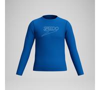 Junior Classic Logo Long Sleeve Rashguard Blue - M Turkish Sea M