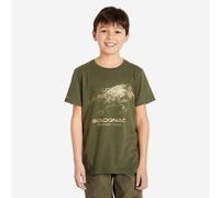 Junior Country Sport Short-sleeved Cotton T-shirt - 100 Ltd Green Boar