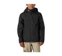 Junior Crew Hooded Jacket for Kids - male - Helly Hansen - Winter Jackets - Black - 16 Y - Kids 16 Y