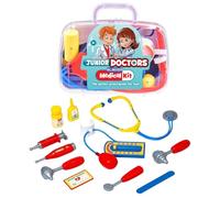 Junior Doctors Medical Kit Childrens Toy Medical Playset for Imaginative Role Play Compact Portable Case Colourful Plastic Instruments for Kids Introduce Healthcare Themes