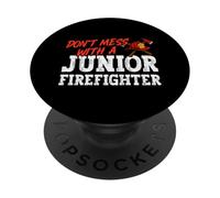 Junior Firefighter Boy Fire Academy Youth Future Firefighter PopSockets Adhesive PopGrip
