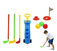 Junior Golf Starter Set - 4 Foam Practice Balls, Long Lasting Lightweight Toy with Carrying Bag, Ergonomic Reliable Outdoor Lawn Game | First Sports Toys Set for Boys & Girls 3-5 Years Old