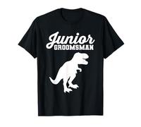 Junior Groomsman T-Rex Dinosaur Wedding Bachelor Party T-Shirt