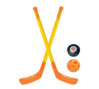 Junior Hockey Stick Set - Lightweight Kids Field Hockey Sticks With Ball And Flatball, Beginner Training Equipment For Boys & Girls, 27.7 Inch ABS Sports Toy, Indoor & Outdoor Play