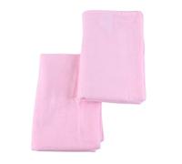 Junior Joy 100% Cotton Cot Fitted Sheets, Pack of 2, Super Soft & Warm, 60 x 120 cm - Pink