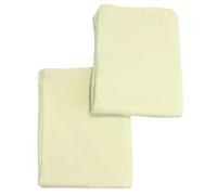 Junior Joy 100% Cotton Pram Flannelette Sheets, Ultra Soft,2 pcs in a pack, for Baby and Toddler, OEKO-TEX Approved, 70 x 100cm - Yellow
