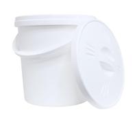 Junior Joy 16L Nappy Storage Pail with Secure Lid and Handle - White - Durable, Odour-Blocking Bin for Baby Nappies, Laundry, Toys - 80cm x 60cm x 47cm - Multi-Purpose, Easy-Clean Plastic