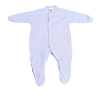 Junior Joy 18-24 Months Baby Sleepsuit Sky Blue, 100% Combed Cotton, Super Soft, Durable, Popper Button for Easy Nappy Change, Machine Washable, Pack of 1,Blue