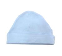 Junior Joy Baby Cotton Hat Set of 2, Super Soft Breathable Infant Caps for Babies, One Size Blue